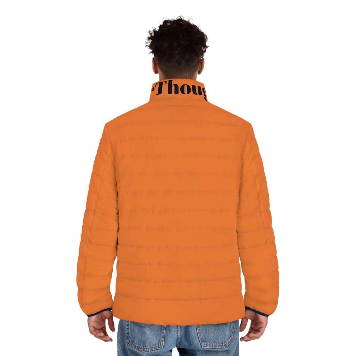 Puffer Jacket Upgrade for Men with Stand-Up Collar and Quilted Lining