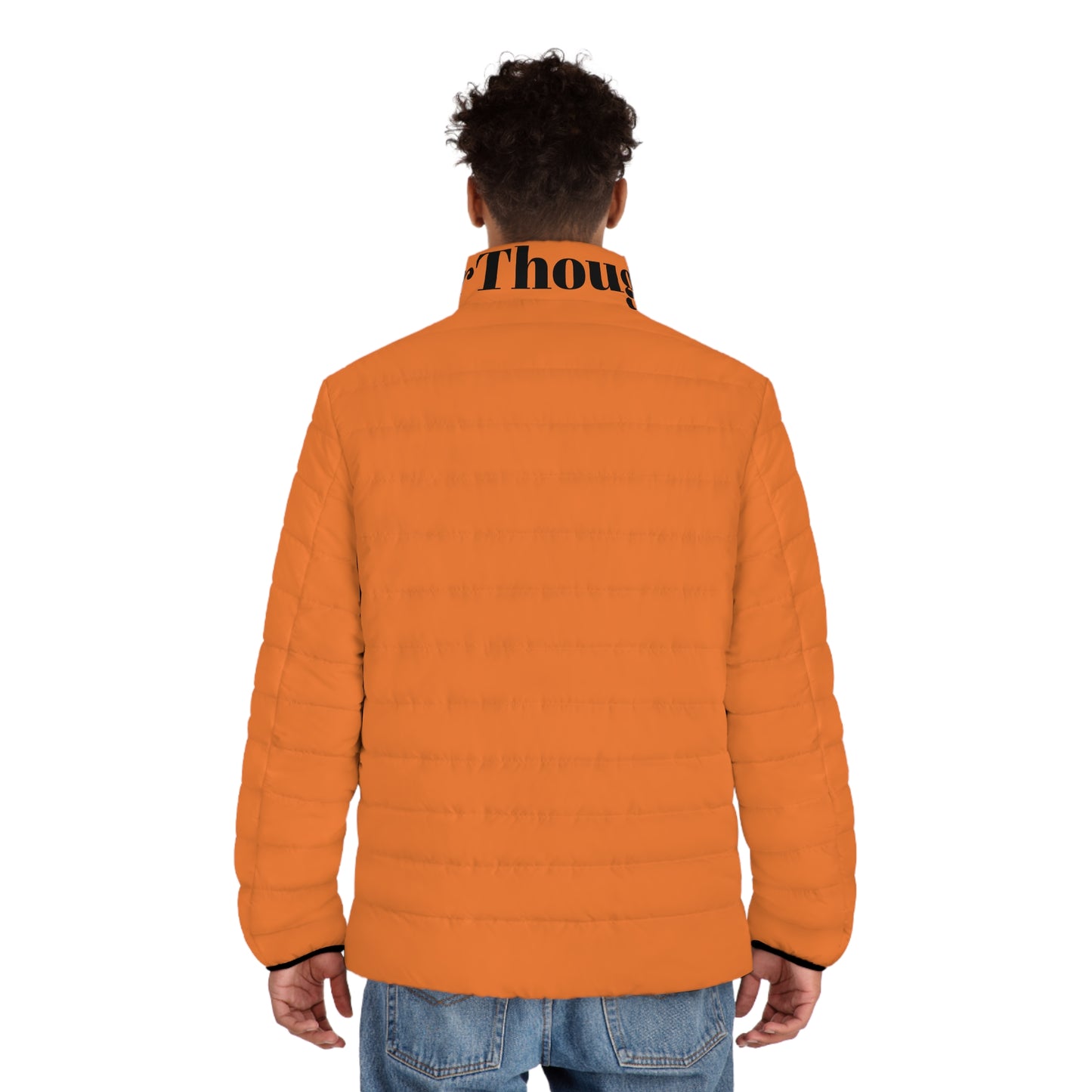 Puffer Jacket Upgrade for Men with Stand-Up Collar and Quilted Lining