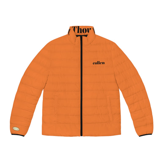 Puffer Jacket Upgrade for Men with Stand-Up Collar and Quilted Lining